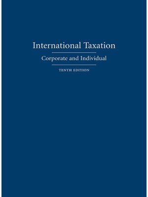 cover image of International Taxation: Corporate and Individual
